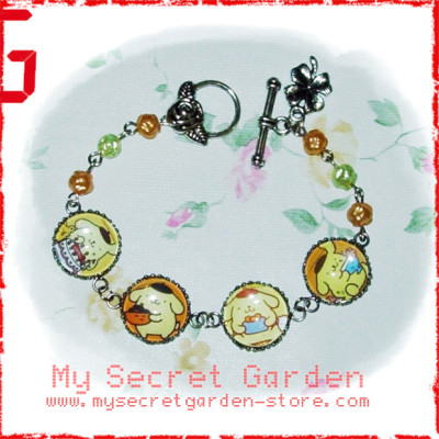 Pom Pom Purin ( Pompompurin ) Cabochon Bracelet  Pom Pom Purin ( Pompompurin ) Cabochon Bracelet